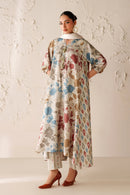 BAROQUE-3PC VISCOSE PRINTED SHIRT WITH VISCOSE PRINTED DUPATTA AND TROUSER-BIC