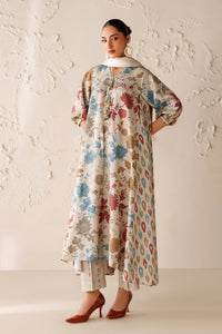 BAROQUE-3PC VISCOSE PRINTED SHIRT WITH VISCOSE PRINTED DUPATTA AND TROUSER-BIC