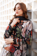 BAROQUE-3PC KHADDAR PRINTED SHIRT WITH KHADDAR PRINTED DUPATTA AND PRINT TROUSER-BIC-2623