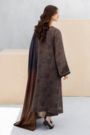 BAROQUE-3PC KHADDAR PRINTED EMB SHIRT WITH KHADDAR PRINT DUPATTA AND PRINT TROUSER-BIC-2603