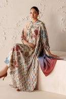 BAROQUE-3PC VISCOSE PRINTED SHIRT WITH VISCOSE PRINTED DUPATTA AND TROUSER-BIC