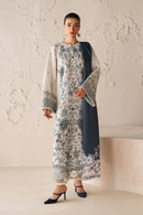 BAROQUE-3PC VISCOSE PRINTED SHIRT WITH VISCOSE PRINTED DUPATTA AND TROUSER-BIC