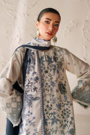 BAROQUE-3PC VISCOSE PRINTED SHIRT WITH VISCOSE PRINTED DUPATTA AND TROUSER-BIC