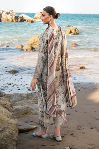BAROUQE-3PC KARANDI PRINTED SHIRT WITH KARANDI PRINTED DUPATTA AND TROUSER-BIC-2571