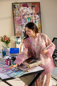 SOBIA NAZIR-3PC LAWN DIGITAL PRINTED EMB SHIRT WITH SILK PRINTED DUPATTA AND PRINTED TROUSER-BIC-056