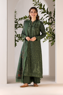 SOBIA NAZIR- 3PC DHANAK EMBROIDERED SHIRT WITH WOOL PRINT SHAWL AND TROUSER-BIC-4027