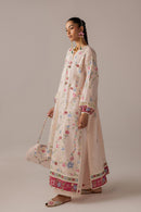 ELAN-3PC DHANAK EMBROIDERED SHIRT WITH KHADDI NET EMB DUPATTA & TROUSER-BIC-5187