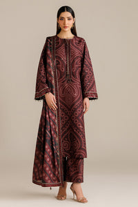 JAZMIN-3PC LAWN DIGITAL PRINTED SHIRT WITH SILK PRINTED DUPATTA AND PRINTED TROUSER-BIC-002