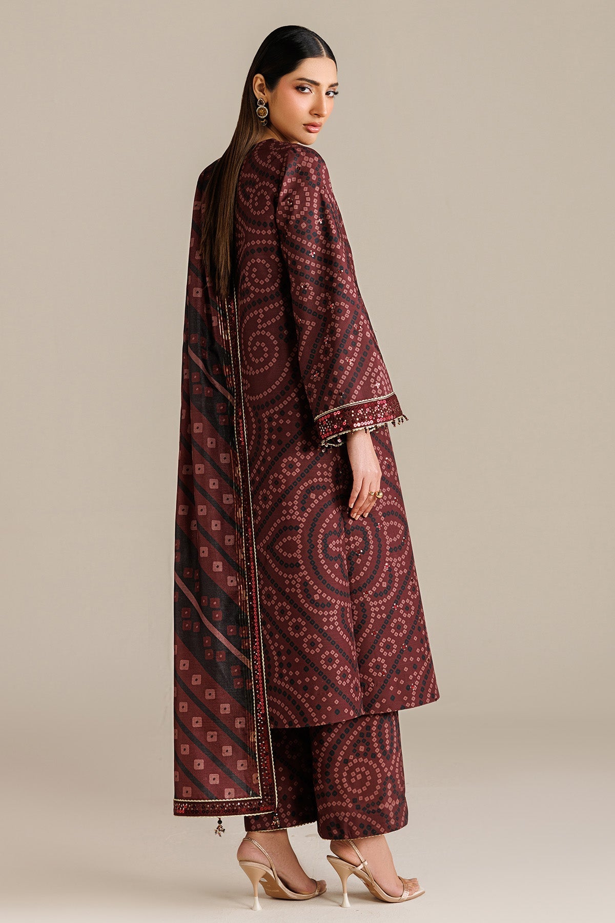 JAZMIN-3PC LAWN DIGITAL PRINTED SHIRT WITH SILK PRINTED DUPATTA AND PRINTED TROUSER-BIC-002