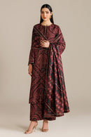 JAZMIN-3PC LAWN DIGITAL PRINTED SHIRT WITH SILK PRINTED DUPATTA AND PRINTED TROUSER-BIC-002