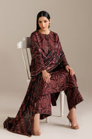 JAZMIN-3PC LAWN DIGITAL PRINTED SHIRT WITH SILK PRINTED DUPATTA AND PRINTED TROUSER-BIC-002