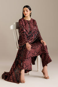 JAZMIN-3PC LAWN DIGITAL PRINTED SHIRT WITH SILK PRINTED DUPATTA AND PRINTED TROUSER-BIC-002