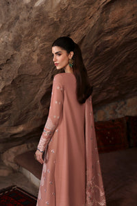 QALAMQAR-3PC LAWN EMBROIDERED SHIRT WITH KHAADI NET EMBROIDERED DUPATTA AND TROUSER-BIC-4754