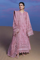 NUREH-3PC LAWN SEQUIN CHIKANKAARI EMBROIDERED SHIRT WITH KHADDI NET EMBROIDERED DUPATTA AND TROUSER-BIC-4800