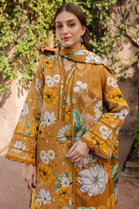 BAROQUE-3PC KHADDAR PRINTED SHIRT WITH KHADDAR PRINTED DUPATTA AND PRINT TROUSER-BIC-2642