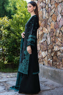 BATIK-3PC KHADDAR EMBROIDERED SHIRT WITH COURTRAI PRINTED SHAWL AND TROUSER-BIC-4391