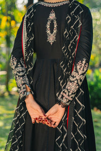 AFROZEH-3PC LAWN EMBROIDERED FROCK WITH CHIFFON EMB DUPATTA AND TROUSER-BIC-4921