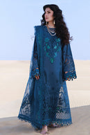 NUREH-3PC LAWN LASERWORK EMBROIDERED SHIRT WITH CHIFFON PRINTED EMB DUPATTA AND TROUSER-BIC-4784