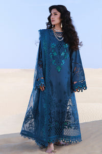 NUREH-3PC LAWN LASERWORK EMBROIDERED SHIRT WITH CHIFFON PRINTED EMB DUPATTA AND TROUSER-BIC-4784