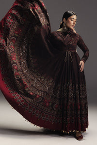 ZARA SHAH JAHAN-3PC DIGITAL PRINTED FROCK WITH SILK PRINTED DUPATTA & PRINT TROUSER-BIC-071