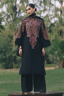 ZARA SHAHJAHAN-3PC DHANAK EMBROIDERED SHIRT WITH DHANAK EMBROIDERED SHAWL AND TROUSER-BIC-5289