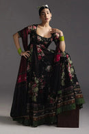 ZARA SHAH JAHAN-3PC DIGITAL PRINTED FROCK WITH SILK PRINTED DUPATTA & DYED TROUSER-BIC-070