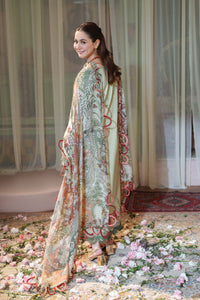 JADE - 3PC LAWN EMBROIDERED SHIRT WITH CHIFFON PRINTED DUPATTA AND TROUSER-BIC-3792