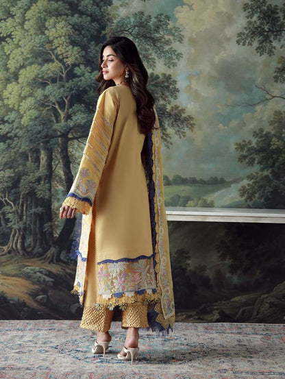 JADE - 3PC LAWN HEAVY EMBROIDERED SHIRT WITH CHIFFON EMBROIERED DUPATTA AND EMB TROUSER-BIC-3802