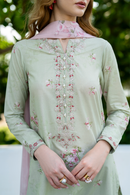 IZNIK-3PC LAWN DIGITAL PRINTED SHIRT WITH SILK PRINTED DUPATTA AND PRINTED TROUSER-BIC-035