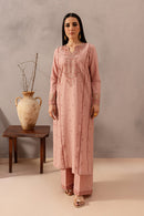 BATIK-2PIECE DHANAK EMBROIDERED SHIRT WITH DHANAK EMB TROUSER-BIC-15017