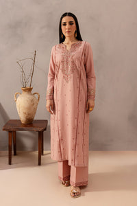 BATIK-2PIECE DHANAK EMBROIDERED SHIRT WITH DHANAK EMB TROUSER-BIC-15017