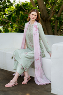 IZNIK-3PC LAWN DIGITAL PRINTED SHIRT WITH SILK PRINTED DUPATTA AND PRINTED TROUSER-BIC-035