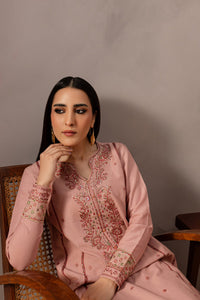 BATIK-2PIECE DHANAK EMBROIDERED SHIRT WITH DHANAK EMB TROUSER-BIC-15017