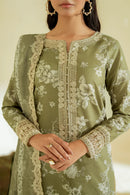 IZNIK-3PC LAWN DIGITAL PRINTED EMB SHIRT WITH SILK PRINTED EMB DUPATTA AND PRINTED TROUSER-BIC-001
