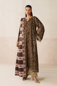 BAROQUE-3PC KHADDAR PRINTED SHIRT WITH KHADDAR PRINTED DUPATTA AND PRINT TROUSER-BIC-2663