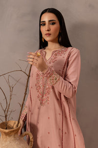 BATIK-2PIECE DHANAK EMBROIDERED SHIRT WITH DHANAK EMB TROUSER-BIC-15017