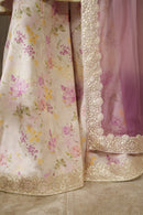 IZNIK-3PC LAWN DIGITAL PRINTED EMB SHIRT WITH SILK TYE&DYE EMB DUPATTA AND PRINTED TROUSER-BIC-027