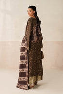 BAROQUE-3PC KHADDAR PRINTED SHIRT WITH KHADDAR PRINTED DUPATTA AND PRINT TROUSER-BIC-2663