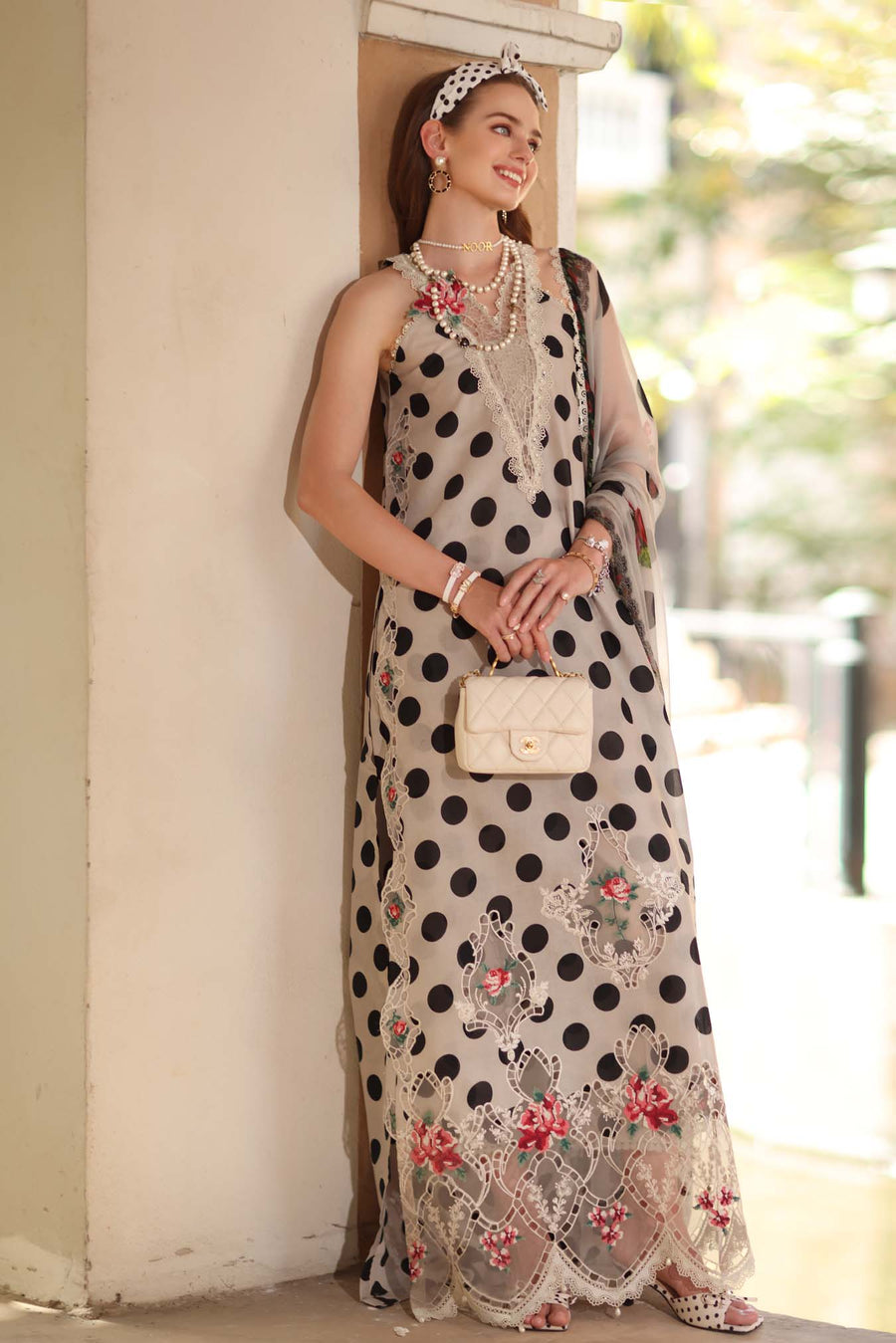 MARIA.B-3PC LAWN PRINTED EMB SHIRT WITH SILK PRINTED DUPATTA AND PRINTED TROUSER-BIC-1165