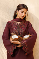 IZNIK-3PC LAWN EMBROIDERED SHIRT WITH SILK PRINTED DUPATTA AND PRINTED TROUSER-BIC-057