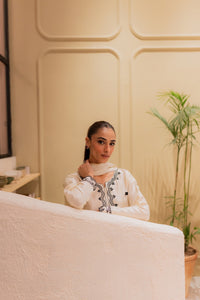MIRANA-3PC DHANAK EMBROIDERED SHIRT WITH BAMBER TYE&DYE CHIFFON DUPATTA AND TROUSER-BIC-4249