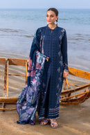 RANG RASIYA-3PC LAWN CHIKAANKARI EMBROIDERED SHIRT WITH CHIFFON EMBROIDERED DUPATTA & TROUSER-BIC-4659