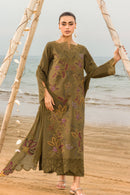 RANG RASIYA-3PC LAWN EMBROIDERED SHIRT WITH CHIFFON EMBROIDERED DUPATTA & TROUSER-BIC-4514