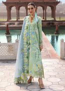 CRIMSON-3PC LAWN DIGITAL PRINTED EMB SHIRT WITH SILK PRINTED DUPATTA AND PRINTED TROUSER-BIC-024