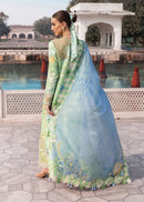 CRIMSON-3PC LAWN DIGITAL PRINTED EMB SHIRT WITH SILK PRINTED DUPATTA AND PRINTED TROUSER-BIC-024