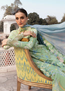 CRIMSON-3PC LAWN DIGITAL PRINTED EMB SHIRT WITH SILK PRINTED DUPATTA AND PRINTED TROUSER-BIC-024