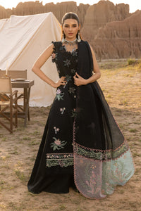 RANG RASIYA-3PC LAWN EMBROIDERED SHIRT WITH KHADDI NET EMBROIDERED DUPATTA AND TROUSER-BIC-4661