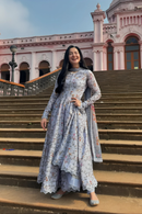 SAPPHIRE-3PC KHADDAR PRINTED SHIRT WITH KHADDAR PRINTED DUPATTA AND PRINTED TROUSER-BIC-