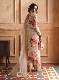 ZAINAB CHOTANI-3PC SHAMOZE SILK PRINTED EMBROIDERED SHIRT WITH SOFT SILK PRINTED EMB DUPATTA & EMB TROUSER BIC-1721