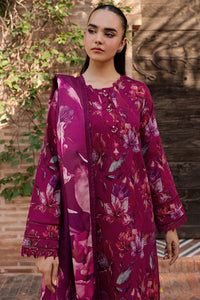 BAROQUE-3PC KHADDAR PRINTED SHIRT WITH KHADDAR PRINTED DUPATTA AND PRINT TROUSER-BIC-2646